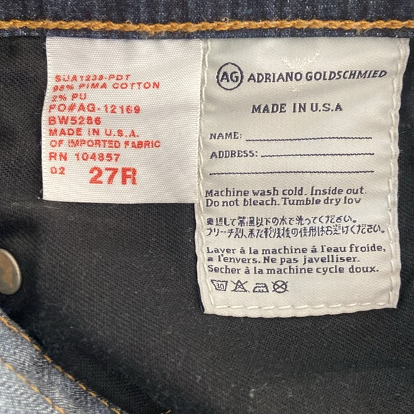 AG Adriano Goldshmied The Malibu Crop Pant Bermuda Short in Dark Wash Si… - Picture 9 of 9